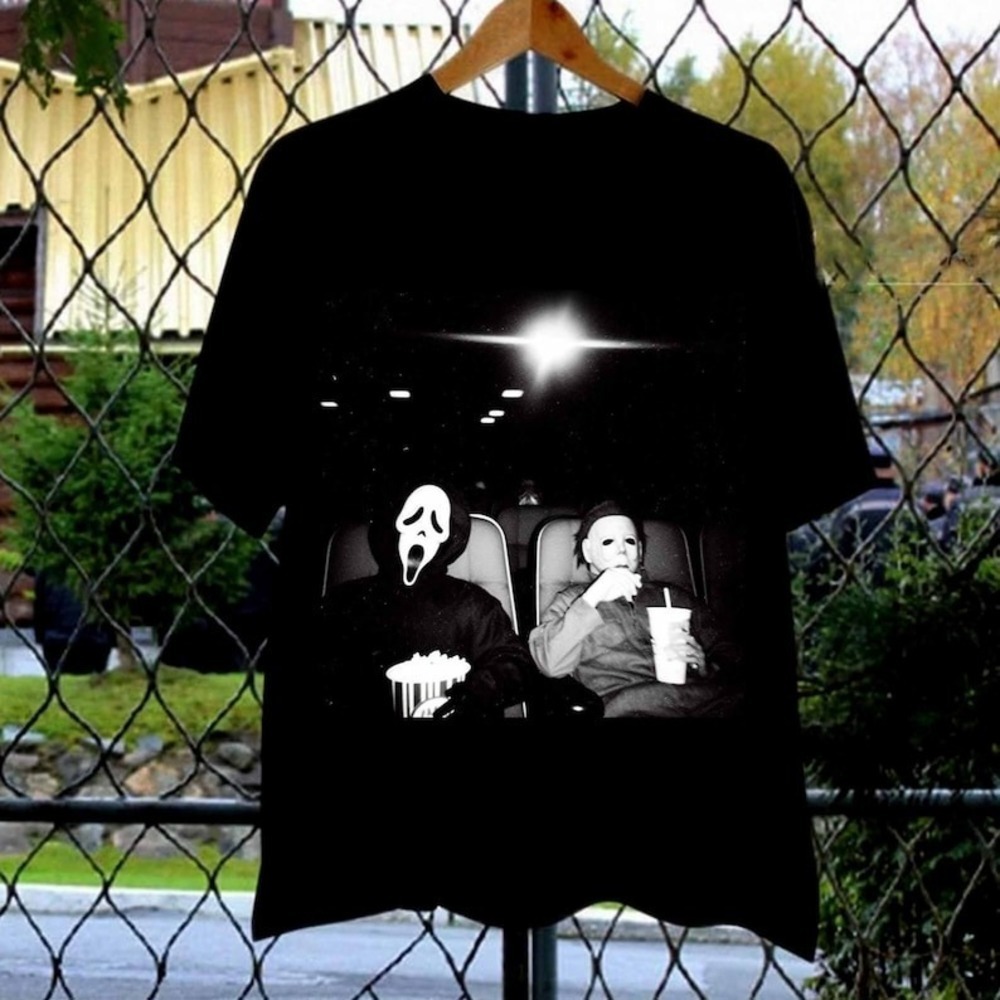 Michael Myers And Ghost Face Halloween Horror Movie Fan, Horror Character Shirt